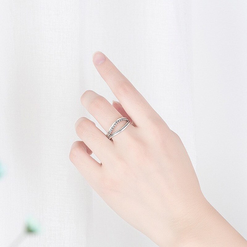 NEHZY 925 bague en argent Sterling de creux femme bijoux de réglable rétro couronne Zircon perle Couple anneau: 1477