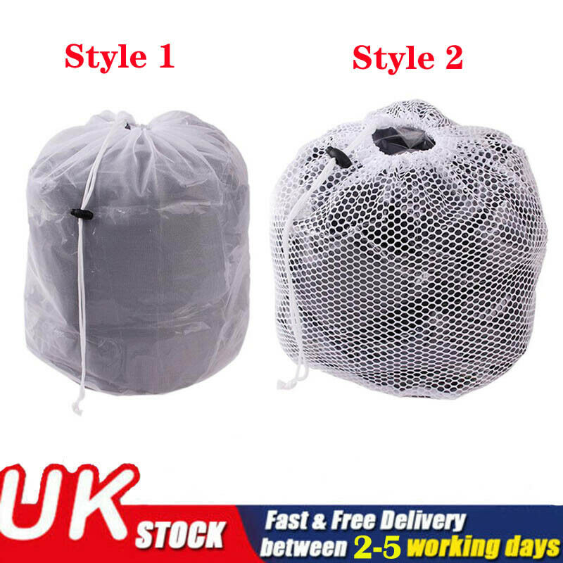 Bolsas de red de malla reutilizables para lavadora, gran bolsa gruesa de almacenamiento de ropa, accesorios de limpieza del hogar