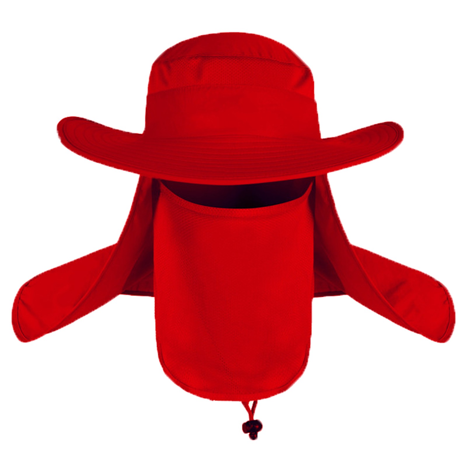 Cap Mannelijke Vissersmuts Panamahoed Kamppet Effen Kleur Waterdicht Winddicht Zonnescherm Vissersmuts Visartikelen Gorras Para Hombres: Rood