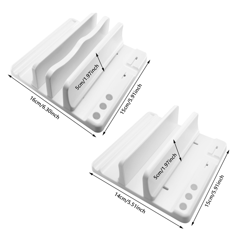 Vertical Laptop Stand, Laptop Holder With Adjustable Dock, ABS Single/Dual Slots Computer Holder Compatible With Tablet, Book