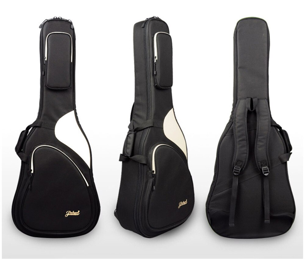 Sac pour guitare classique acoustique 41 pouces, sac à dos réglable sangle d&#39;épaule Portable épais rembourré noir