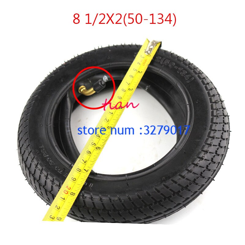 (8 ' 1/2 '  x2 tommer ) 8 1/2 x 2(50-134)  trye dæk til gas scooter & el scooter børne gas/el scooter, barnevogn klapvogn