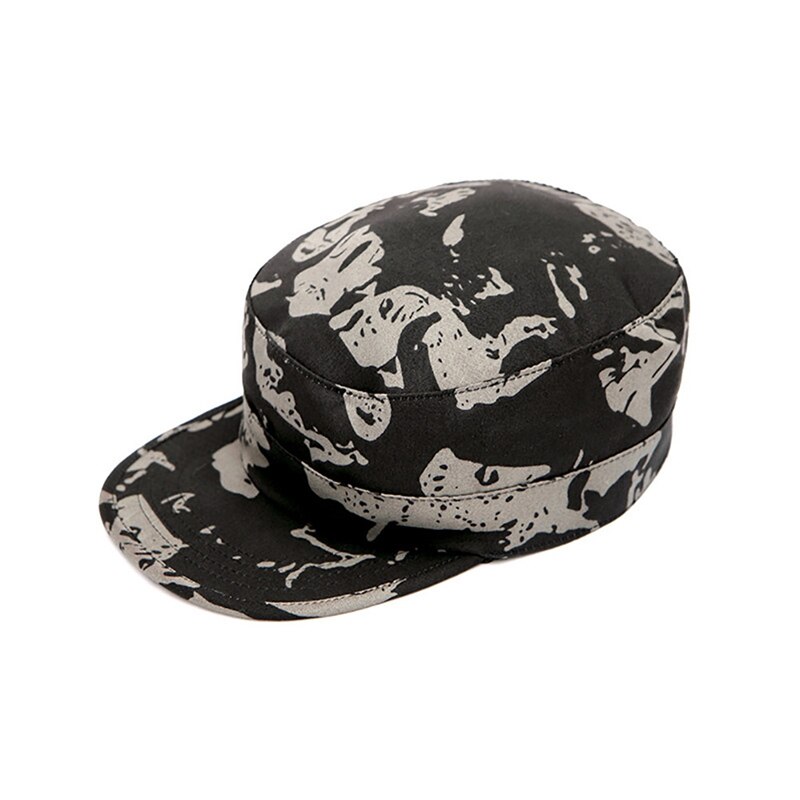 Sombrinha Chapéu Boné de pala Flat Top Impresso Treino Dust-proof Headwear Desgaste Ajustável Outdoor Sports Caminhadas escalada Camping: Céu Azul