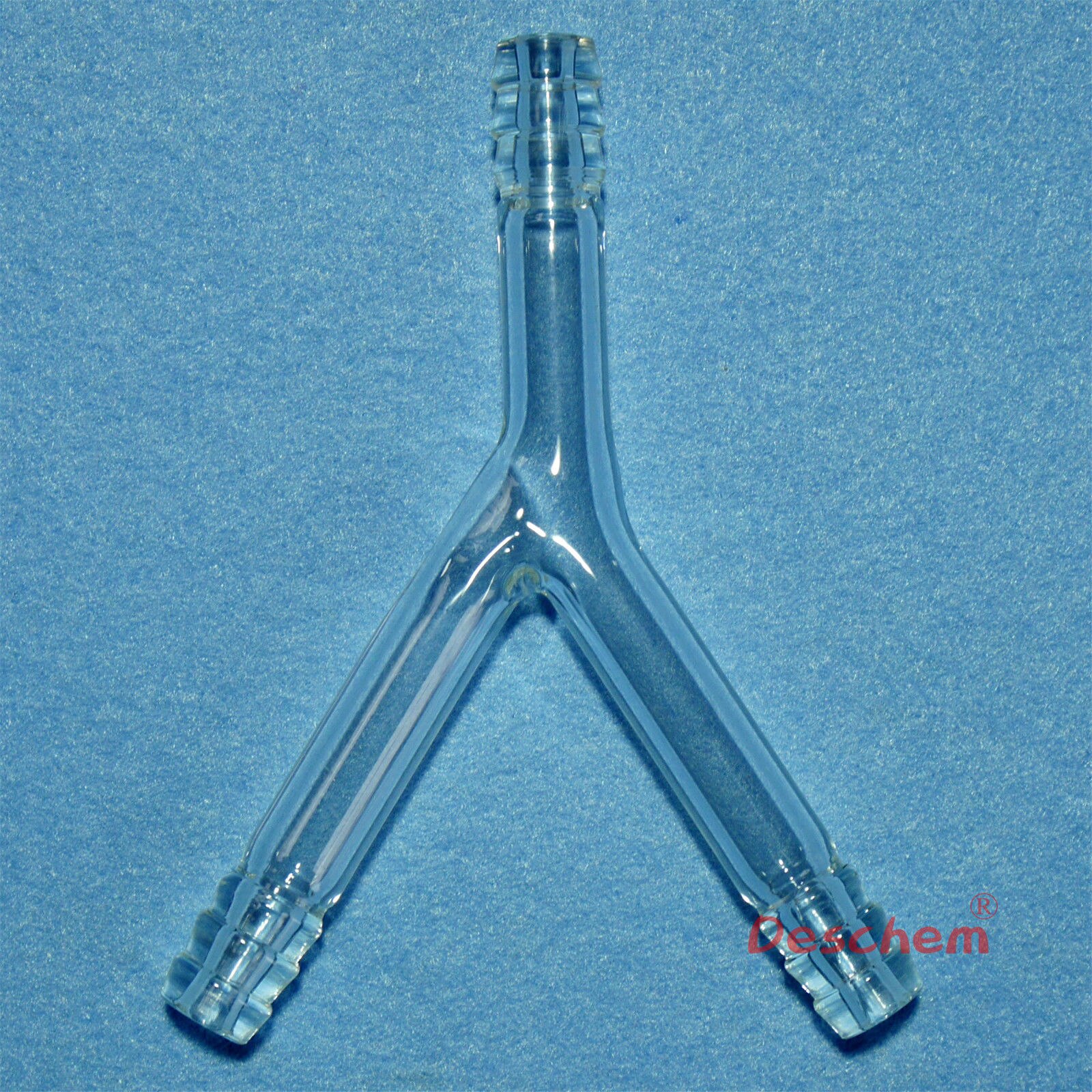 Glas y-stikrør ,10mm slangetilslutningsadapter, y-type, lab kemi labware