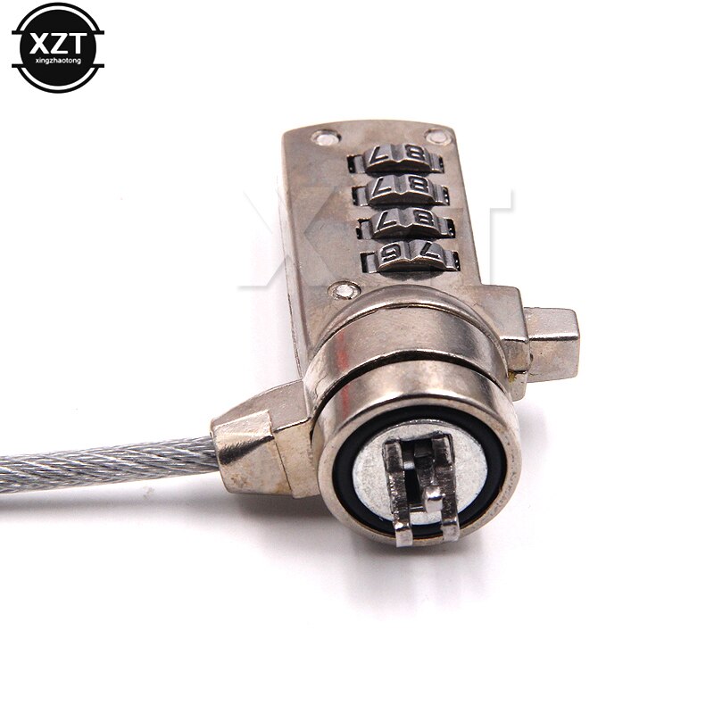 1pcs Laptop Lock Anti Theft Key Computer Notebook Travel 4 Digit Security Cable Chain