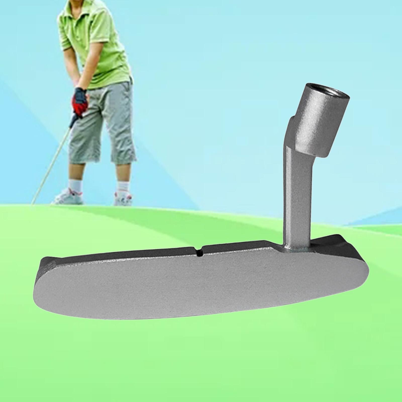 Zinklegering Golf Praktijk Putter Hoofd Golfclubs Onderdelen Zilver Vervanging Enkelzijdige Rechtshandig Voor Unisex Outdoor Kinderen