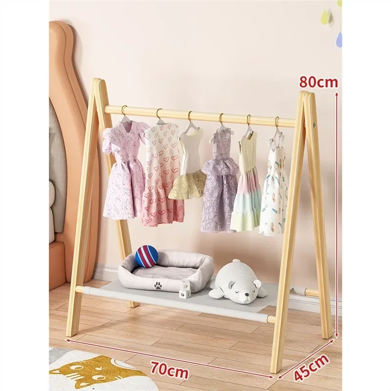 Garde-robe en bois massif pour animaux de compagnie, garde-robe pour chien, porte-manteau pour chat, petit support de rangement pour vêtements: WHITE