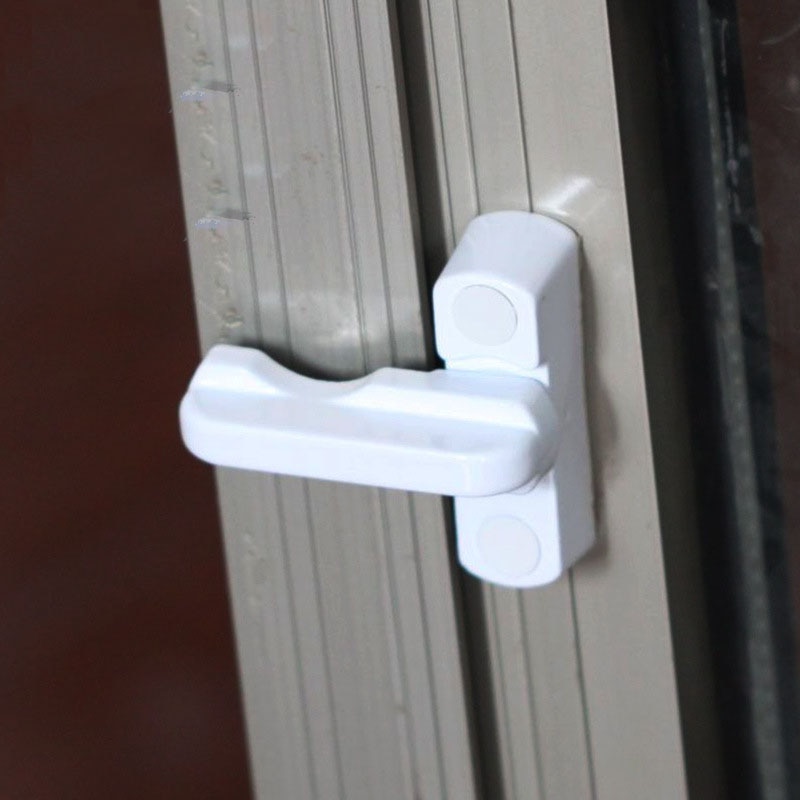 Alloy T-Lock Sash Jammer Aluminum Alloy Security Locks Blocker For Doors Windows Door Sash Lock Sash Doors Windows