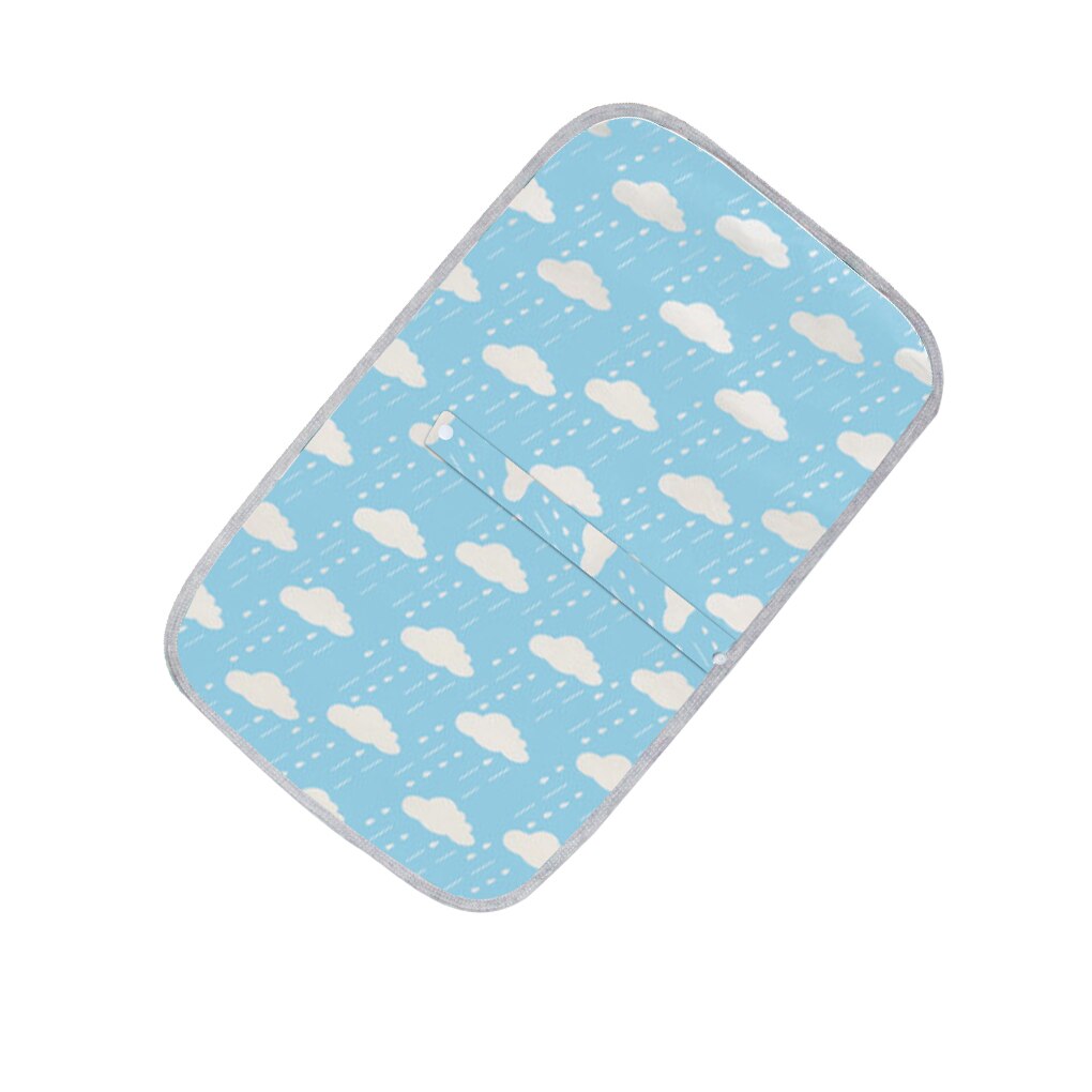 ¡Novedad de ! Colchón impermeable para bebé, colchoneta plegable lavable para bebés, colchoneta reutilizable para niños de algodón con dibujos animados, cojín de 50x70cm: 04