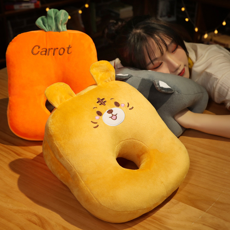 Hand Warmer Nap Pillow Cushion Office Nap Pillow Artifact Students' Lunch Break Lying Table Pillow Girls Sleeping Pillow