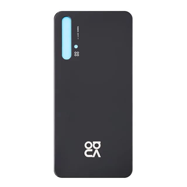 Gloednieuw Voor Huawei Nova 5T Batterij Back Cover 3D Glazen Paneel Achterdeur Nova 5T Glazen Behuizing Case met Lens Lijm Vervangen: WIT