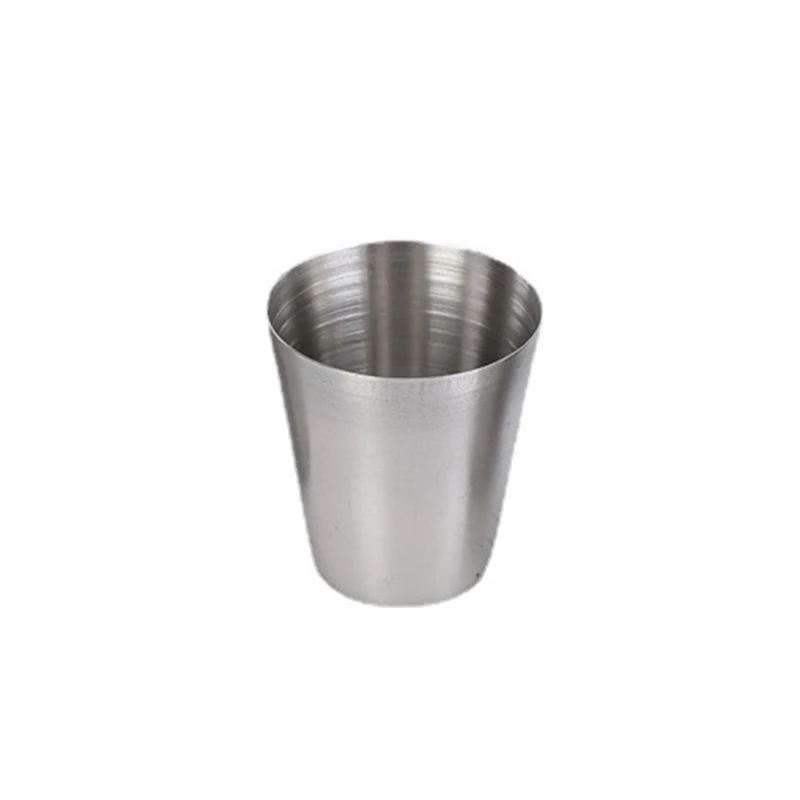 1/4 Stuks 30Ml Outdoor Praktische Roestvrijstalen Bekers Mini Set Glazen Voor Whisky Wijn Met Case Reizen Draagbaar Wijnglas: green