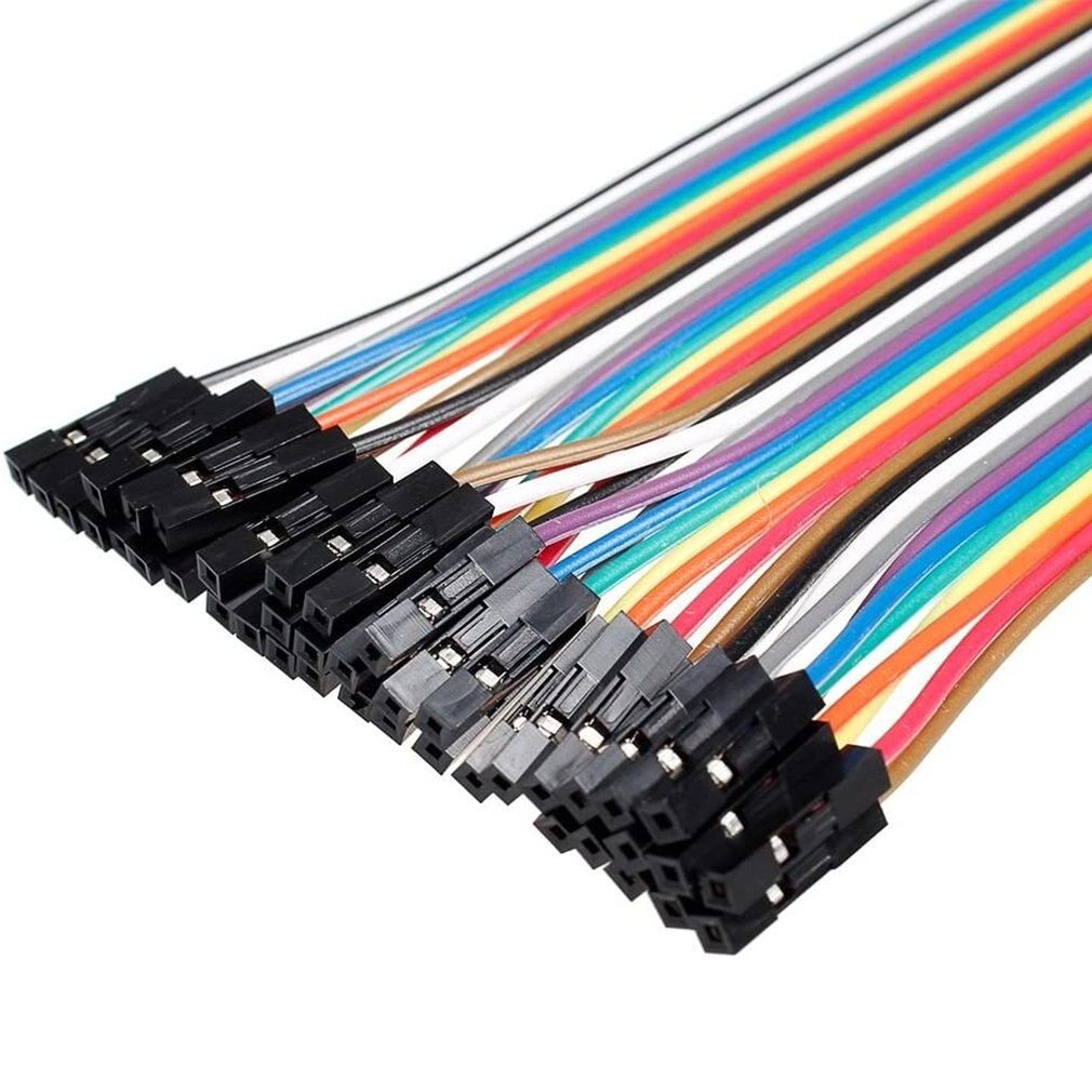 Female to Female Cable Line Spacing Pin Headers 30cm with Color Jumper Wire Cable Breadboard Pin Headers for Arduino