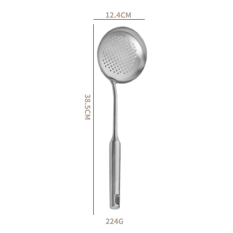 304 Stainless Steel 7Pcs Cooking Cookware Kitchenware Set 304 Spatula Spoon Colander Frying Powder Rake Cookware Cooking Tools: Dark Khaki