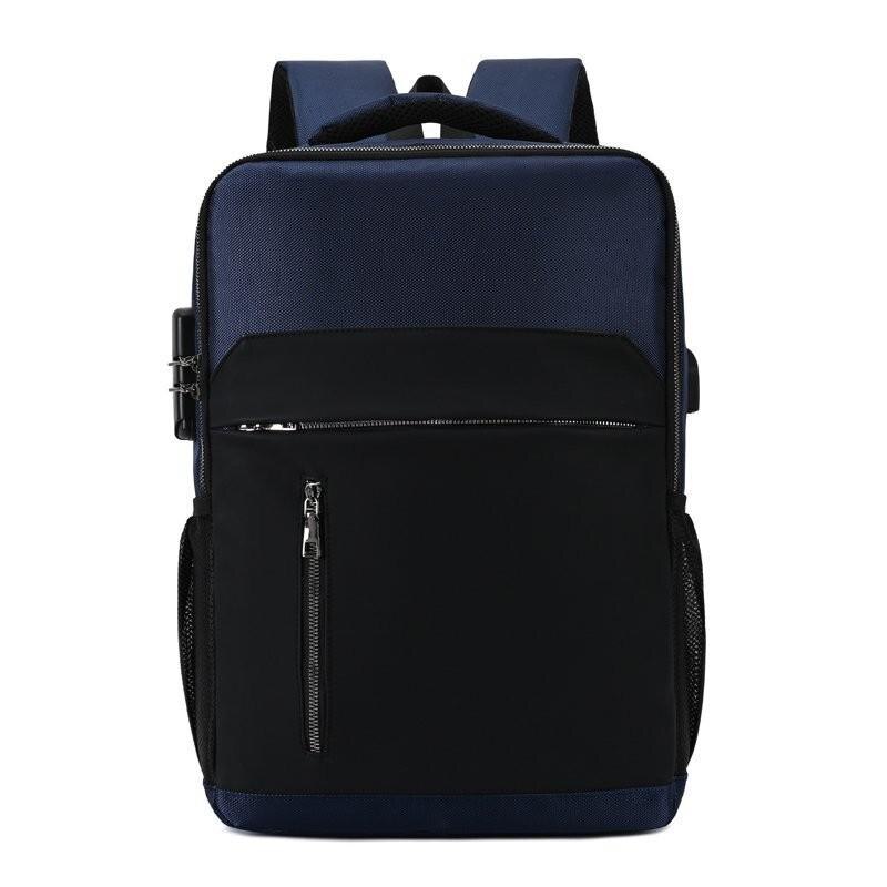 Männer Rucksack 15,6 Zoll Laptop Rucksack Anti-diebstahl Reise Bagpack Wasserdichte College Student Schule Taschen Schul: Blue