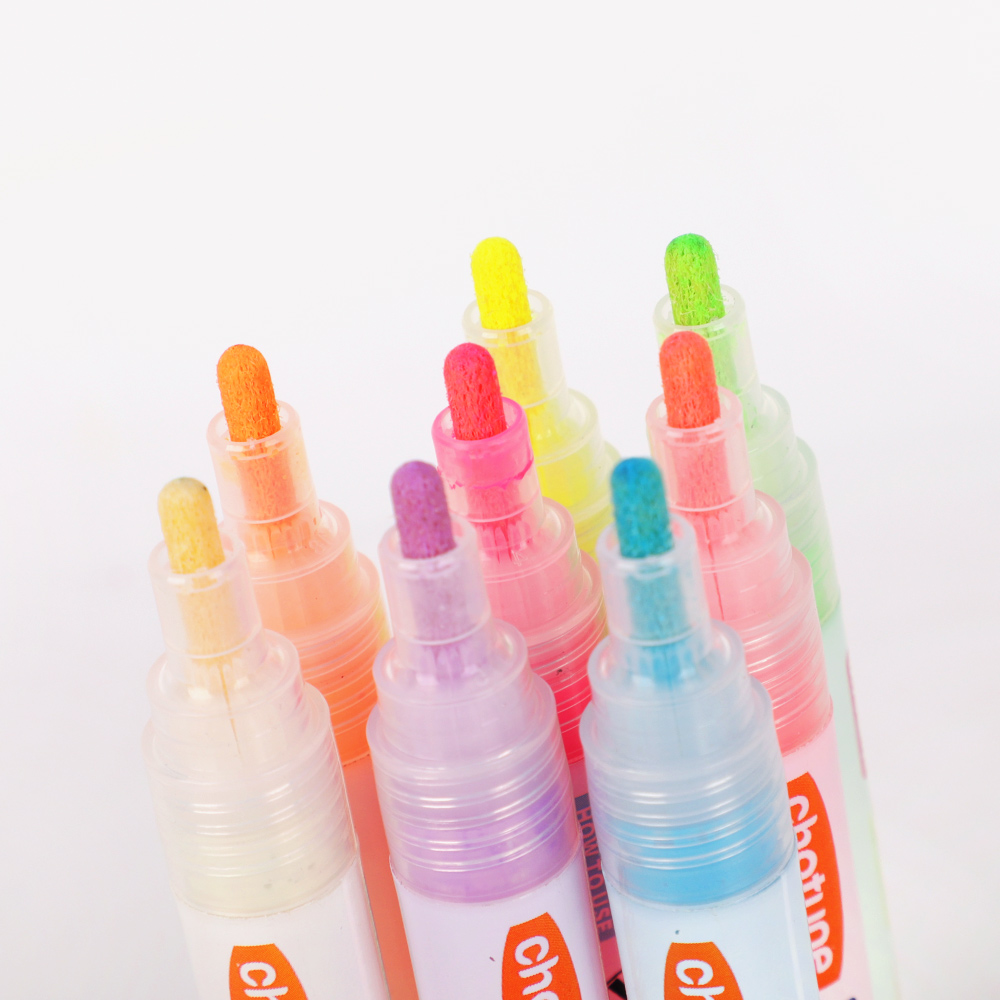 8 Farben fluor zierende Stifte Text marker bunte Farbe Stift leuchten im Dunkeln hell diy leuchtenden Markierung stift Bastel stift zum Zeichnen