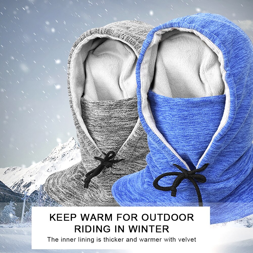 Winterwarme fleece-mützen, wasserdichte thermo-sturmhauben, gesichts- und nackenwärmer für herren, outdoor-sportarten, skischals, thermomützen
