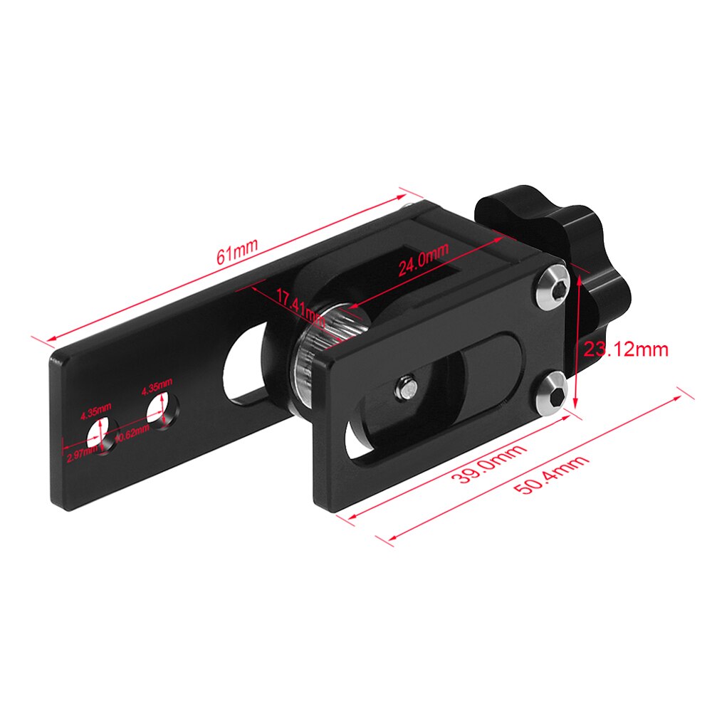 Tensor de estiramiento de correa síncrona para impresora 3D Creality CR10 CR10S, perfil de ranura en V, mejora de /2040/4040, eje X Y