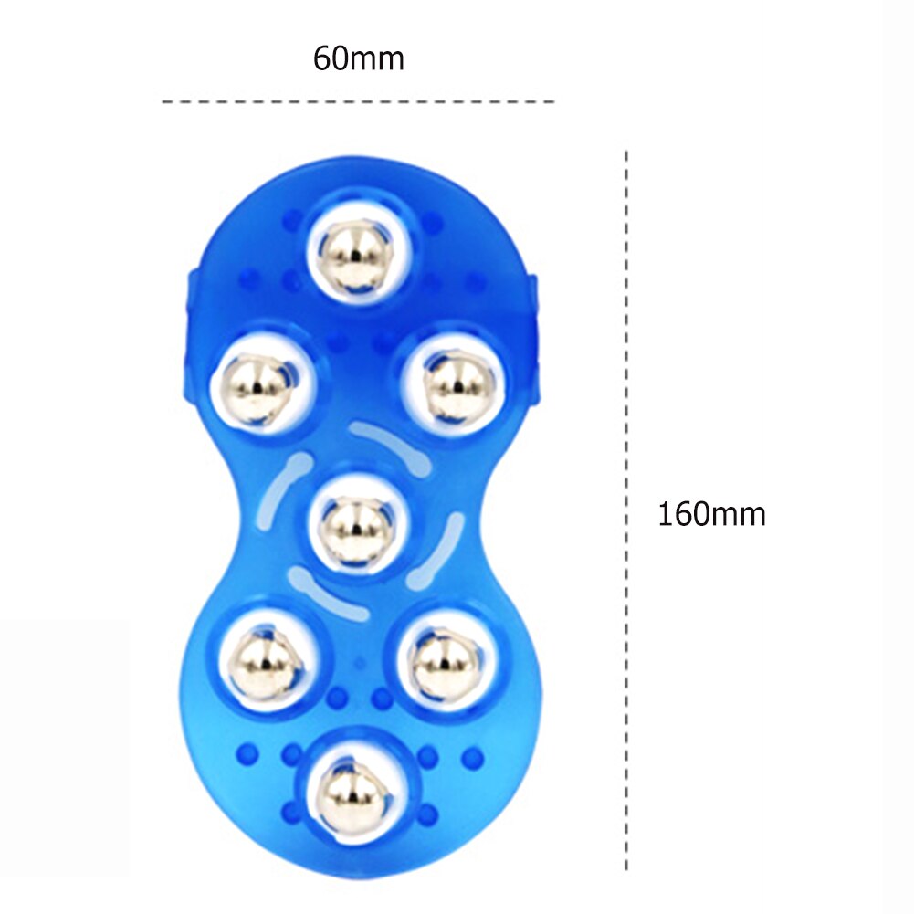 7 ballen kralen handzame lichaamsmassage handschoen ontspannende anti-cellulitis afslankende massager sport volledige lichaamsspiermassager