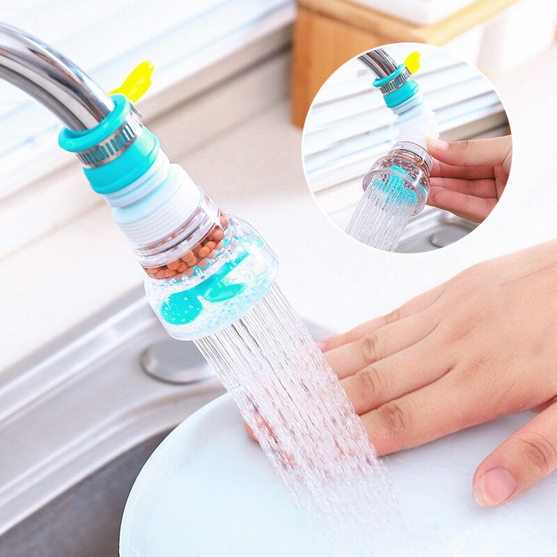 Kraan Roterende Water Dispenser Kan Verlengen Tarwe Rijst Steen Filter Douche Huishouden Keuken Anti-Spatten Filter Waterzuiveraar