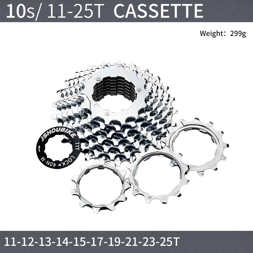 Jshou fietscassette 11v 9 10 11 speed fiets tandwiel onderdelen accessoires 11t 23t 25t 32t 36t voor mountainbike racefiets mtb: Ct 10s 11t to 25t