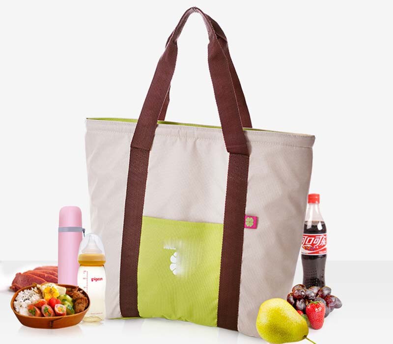 super big thermal picnic cooler bag lunch food insulation cool handbag large capacity insulated shopper shopping tote bag SJ49