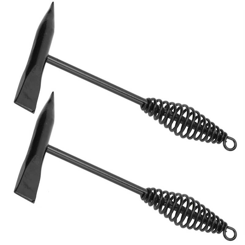 2pcs Welders Chipping Hammer 250mm Stainless Steel Hammer Spring Handle Weld Slag Spatter Removal Tool