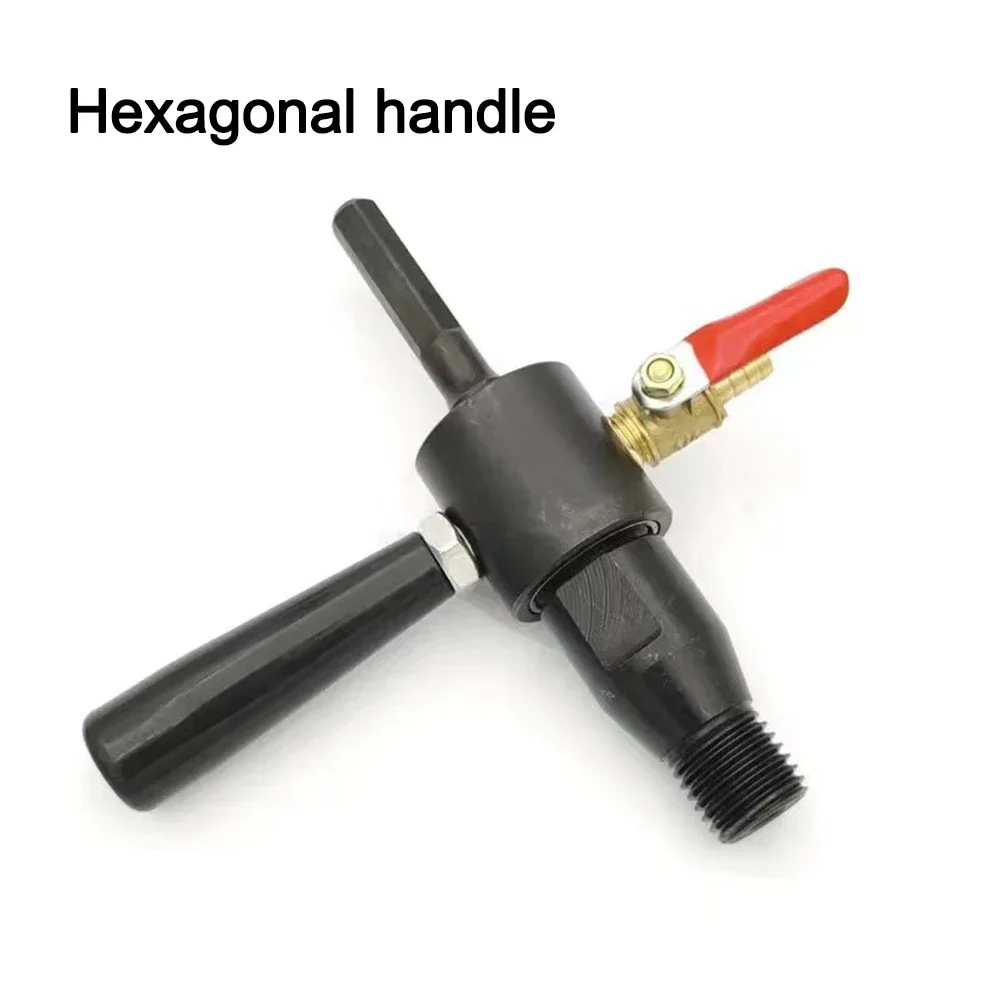 Electric Hammer Adapter Water Inject Converter Adjustable Turn Electric Hammer Into Water Drill Bit Portable: Gold