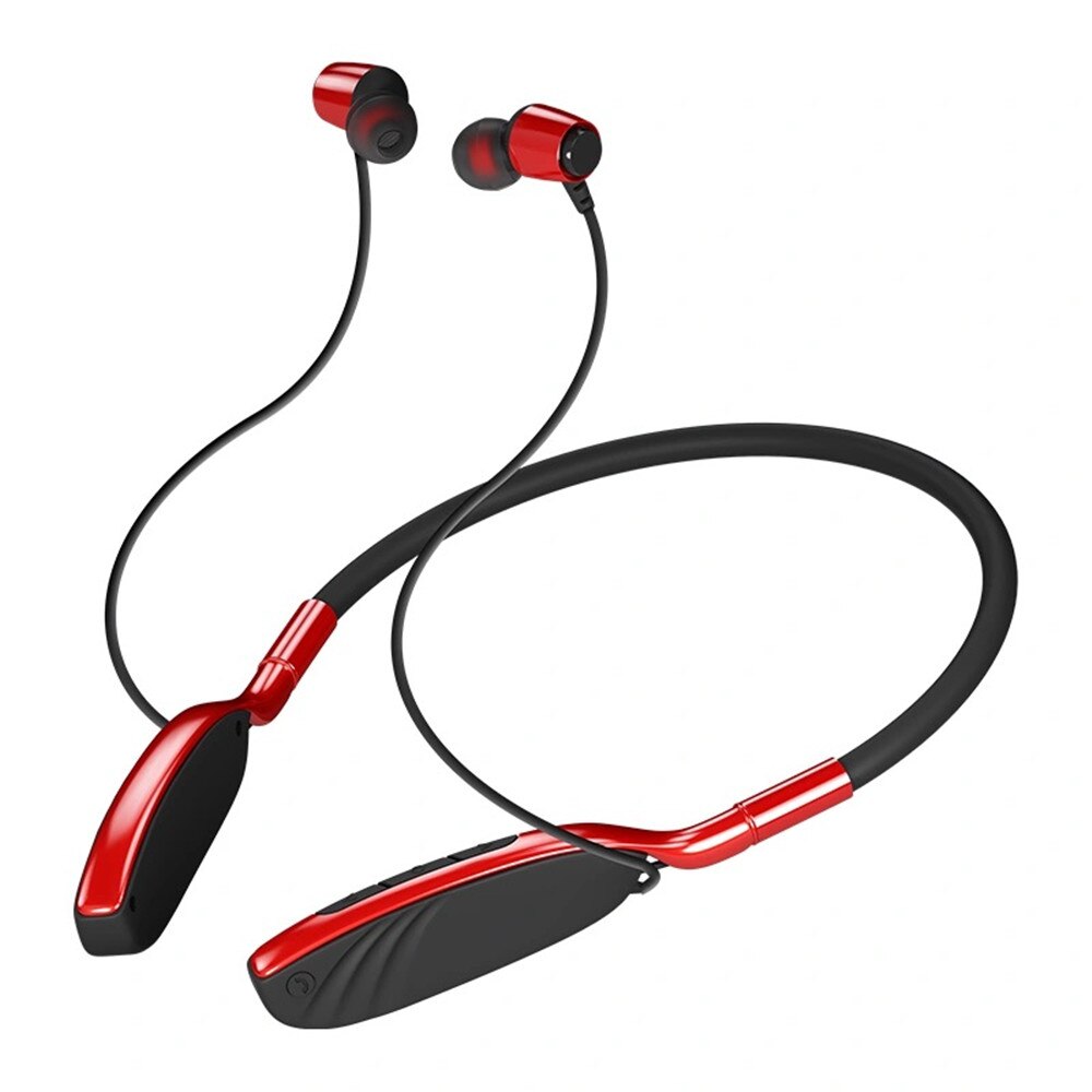 Xiaomi Wireless Hanging Neck Metal Sports Earphone Bluetooth 5.0 Stereo Subwoofer Magnetic Headphone With Microphone Sweat Proof: Red