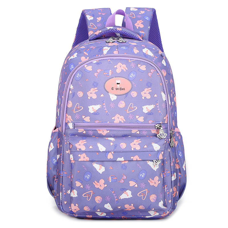 Enfants impression sacs à dos cartable étanche enfants sacs d'école pour filles sacs à dos scolaires durables enfants Mochila Infantil: purple