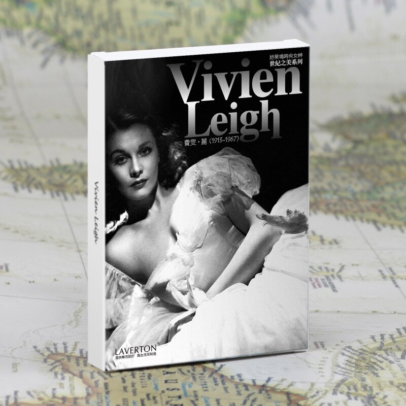 30 Vellen/Lot Vivien Leigh Postkaart/Wenskaart/Wens Kaart Kerstcadeau