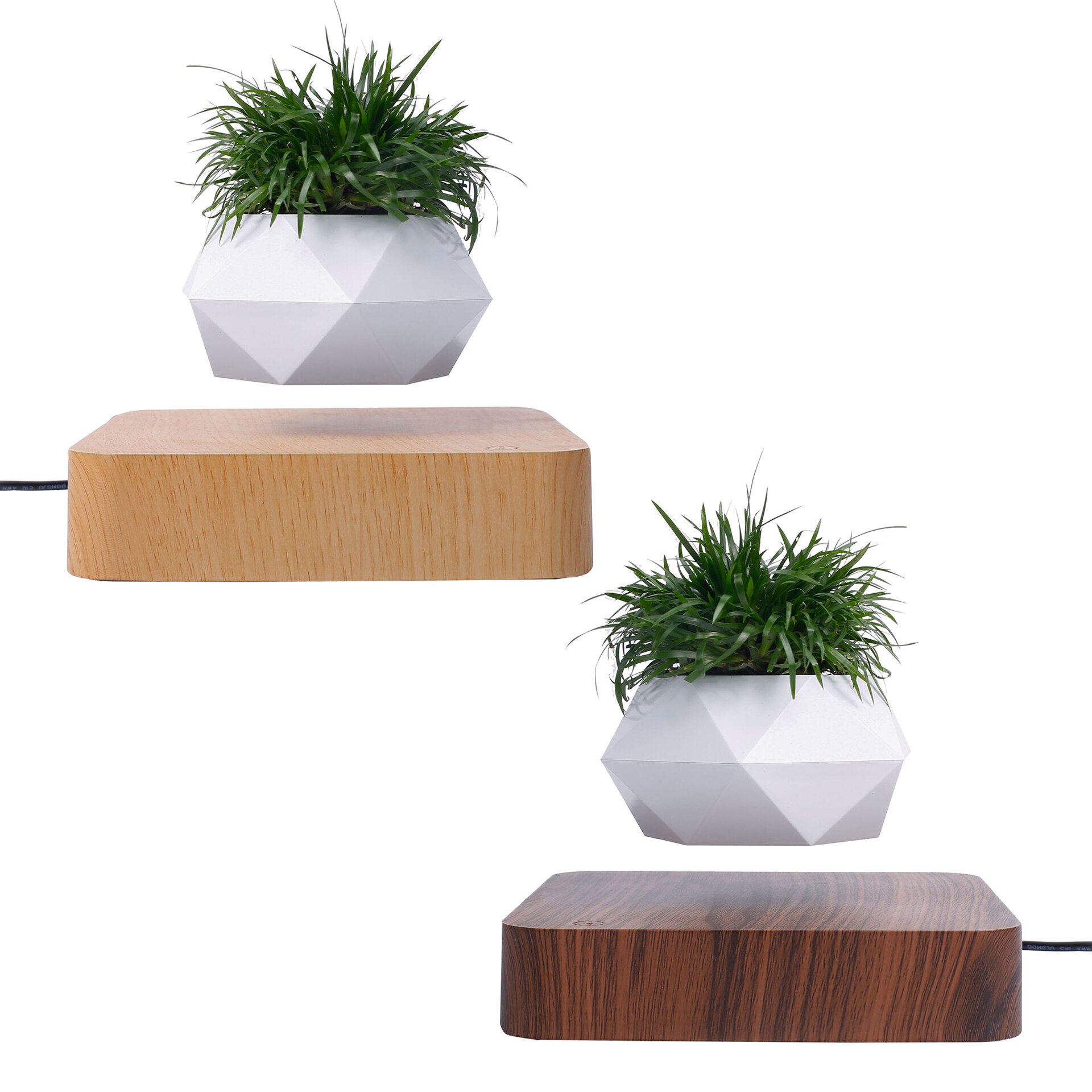 Lévitation Air bonsaï Pot Rotation fleur Pot jardinières Suspension magnétique flottant Pot en Pot plante maison bureau décor