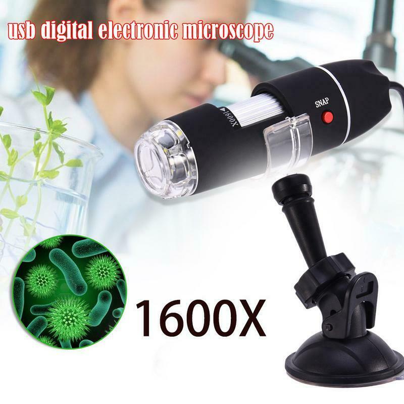 1080P 8 LED Microscope Camera 1000X/1600X Digital USB Magnifier VDX99