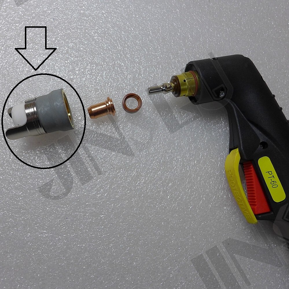 PT-60 Nozzle Shield Vervanging 1 pcs PT60 PT-60 IPT60 IPT-60 IPT 60 PTM-60 NON HF Pilot Arc