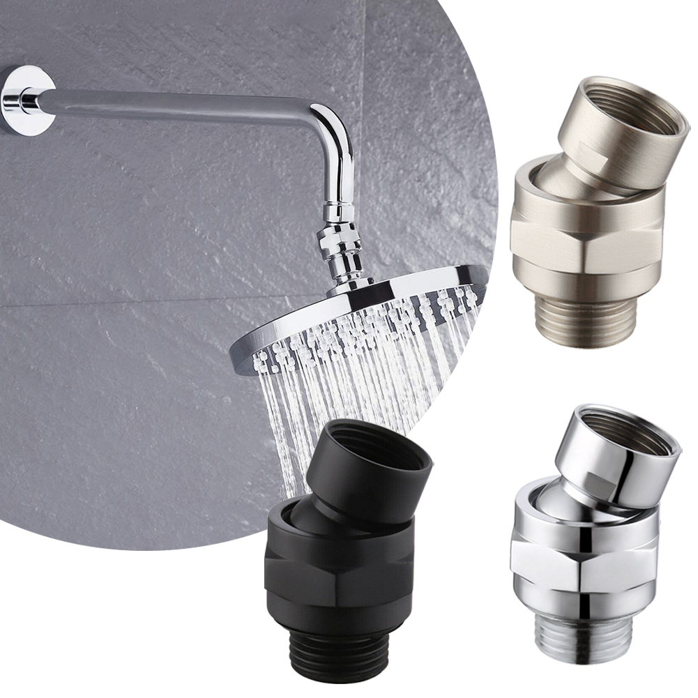 1pc Shower Head Connector Swivel Adapter Water Flow Ball Joint Accessories Bathroom Fixture Brass Shower Connector