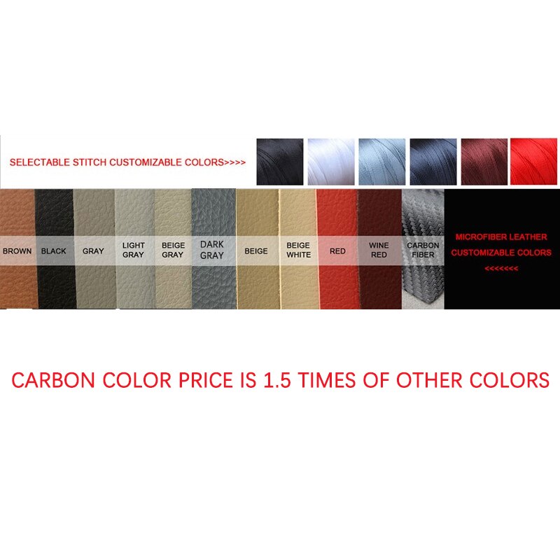 For VW Tiguan L Microfiber Leather Car Interior Center Control Armrest Box Protective Cover Trim: customize color