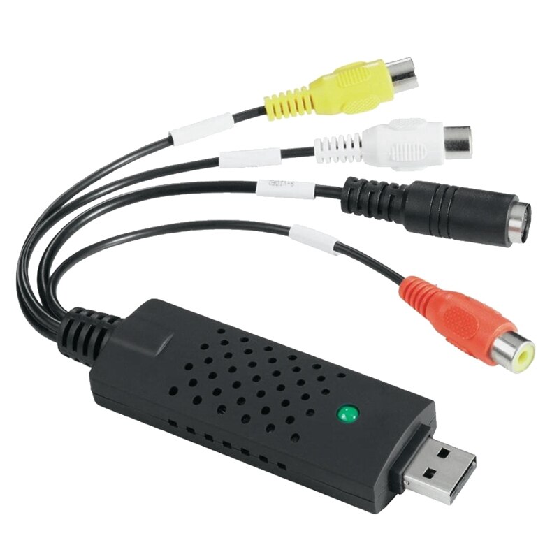 VHS to Digital Converter USB 2.0 Video Converter Audio Capture Card VHS Box VHS VCR TV to Digital Converter: Default Title