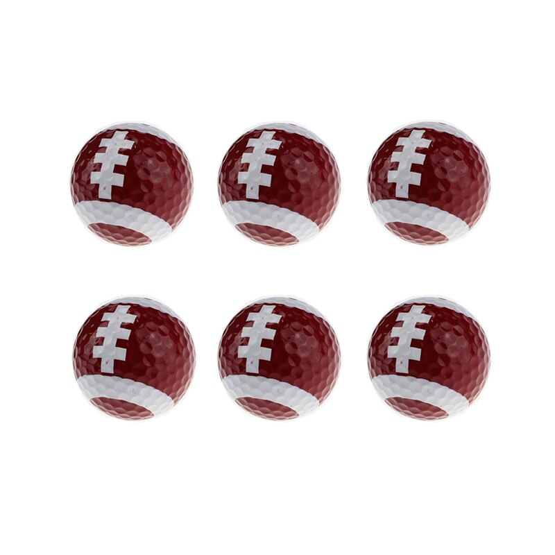 Crestgolf 6 Stuks Per Pack Novelty Sport Praktijk Golfballen Ballen Twee Layer Golf Pelotas Diverse Golfbal Driving Range bal
