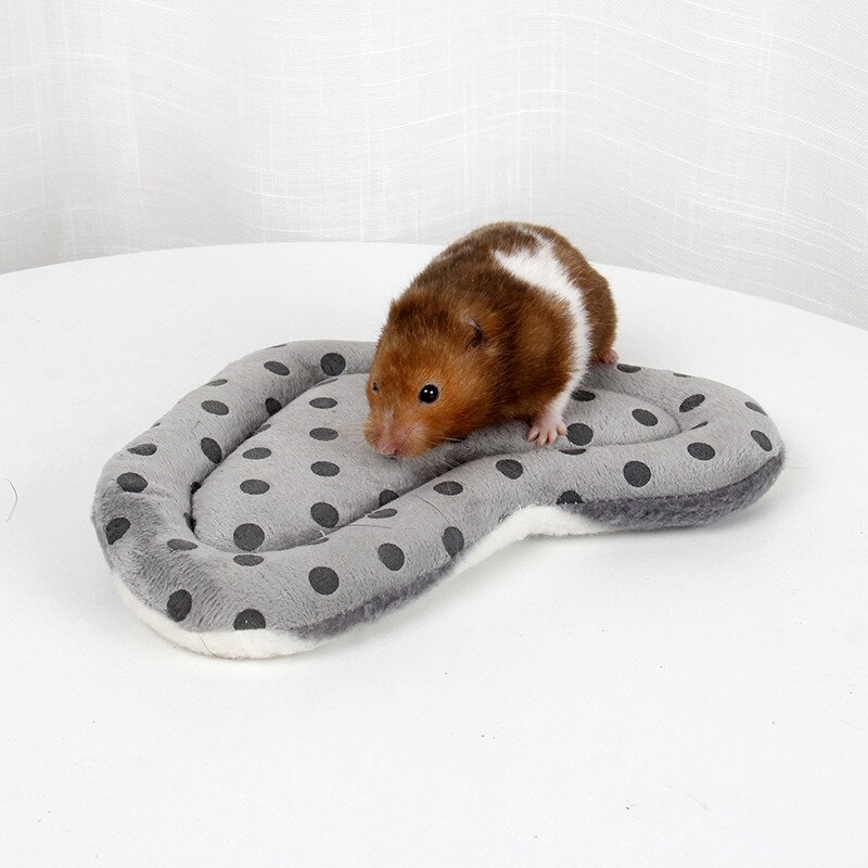 Varm bomuld hjerte lille dyr søvnmåtte marsvin seng pad seng pude reden til hamster pindsvin egern mus rotter bur: Grå