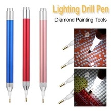 Verlichting Punt Boor Pen Vierkante Ronde Diamant Schilderen Tool Diamant Pen Schilderen Met Diamanten Accessoires