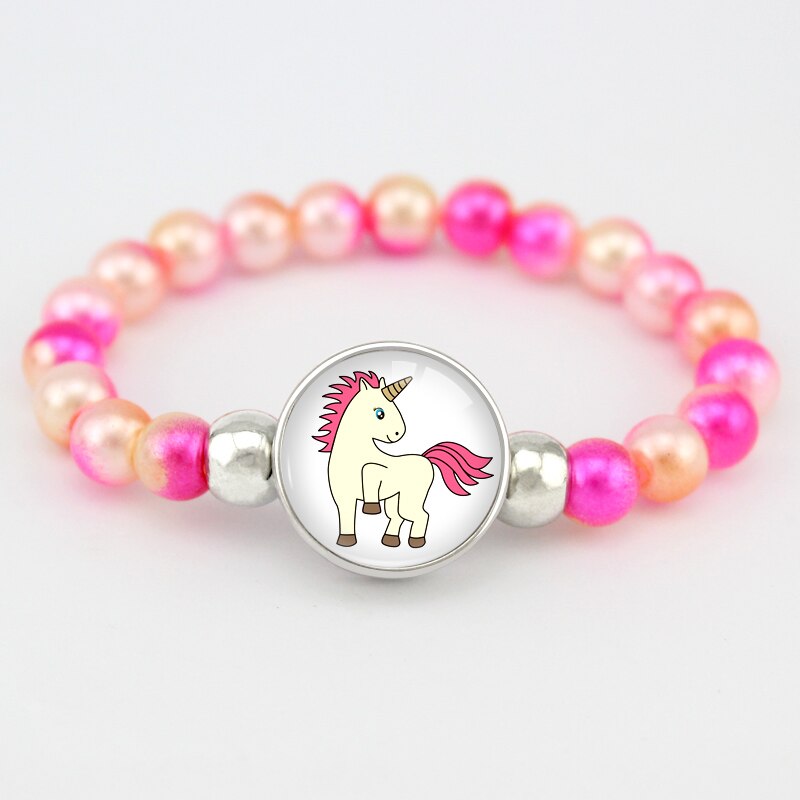 Unicorn Beads Bracelets Mermaid Trendy Jewelry Women Girls Birthday Party Many Styles: H17028