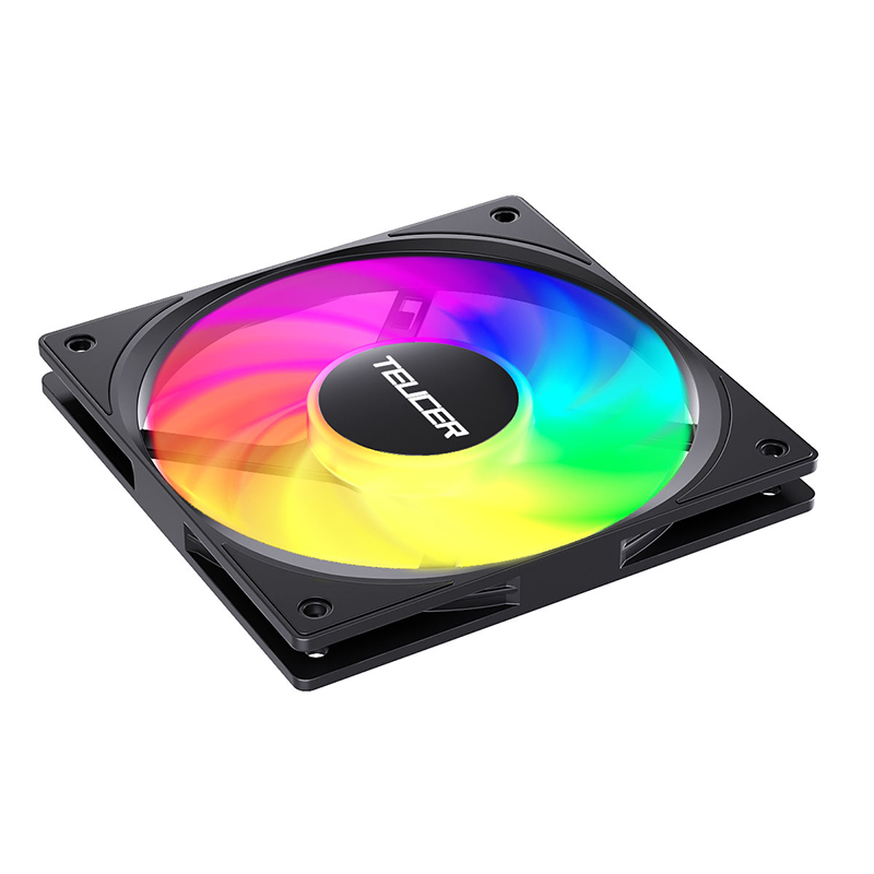 TEUCER UT-12015 ARGB Fan 120mm Thin Computer Fan FDB Bearing ARGB Lighting Effect Silent Cooling Suitable for Chassis CPU Fan