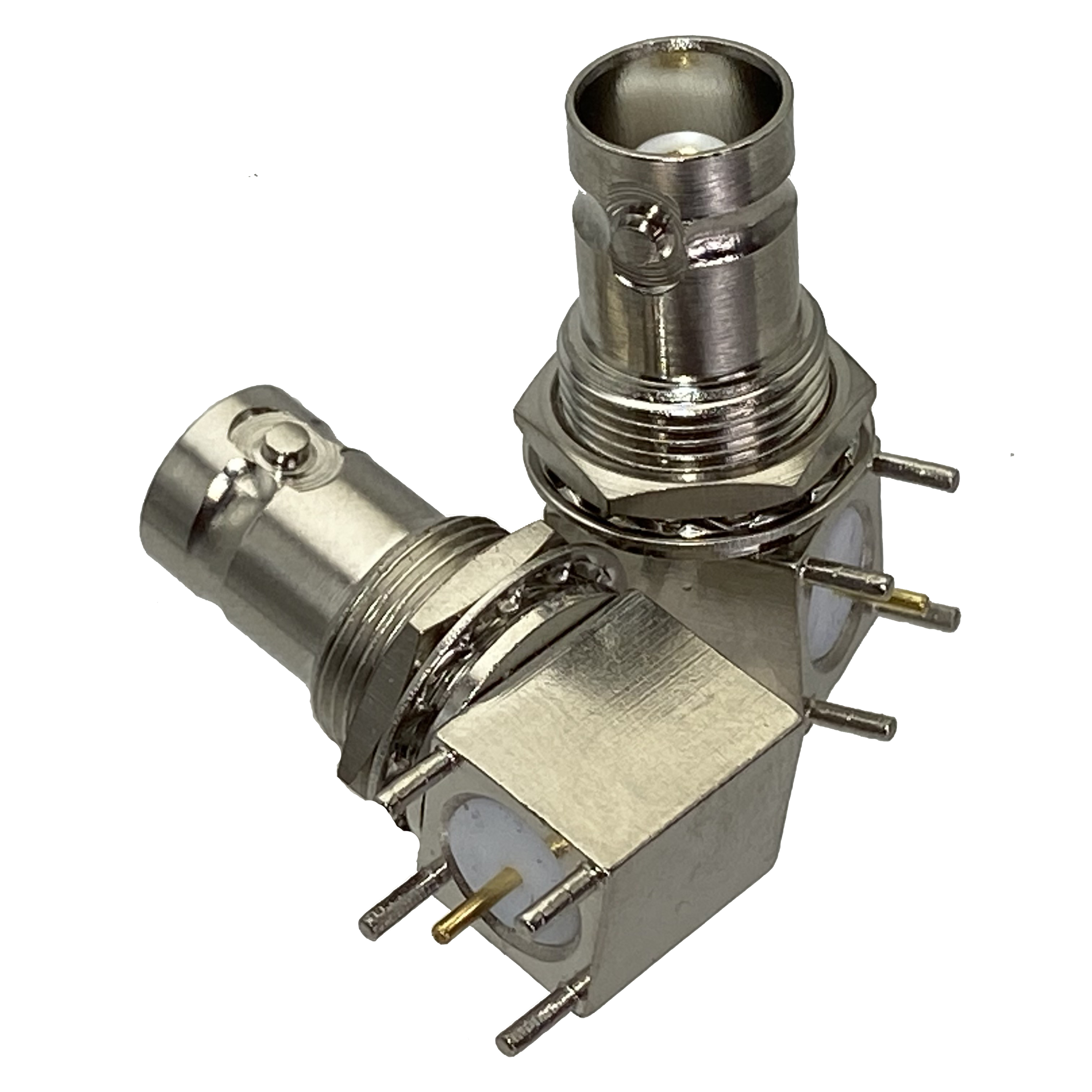 Connecteur adaptateur BNC prise mâle et Jack femelle T & Y Type écrou de cloison, montage sur PCB et bride RF Coaxial
