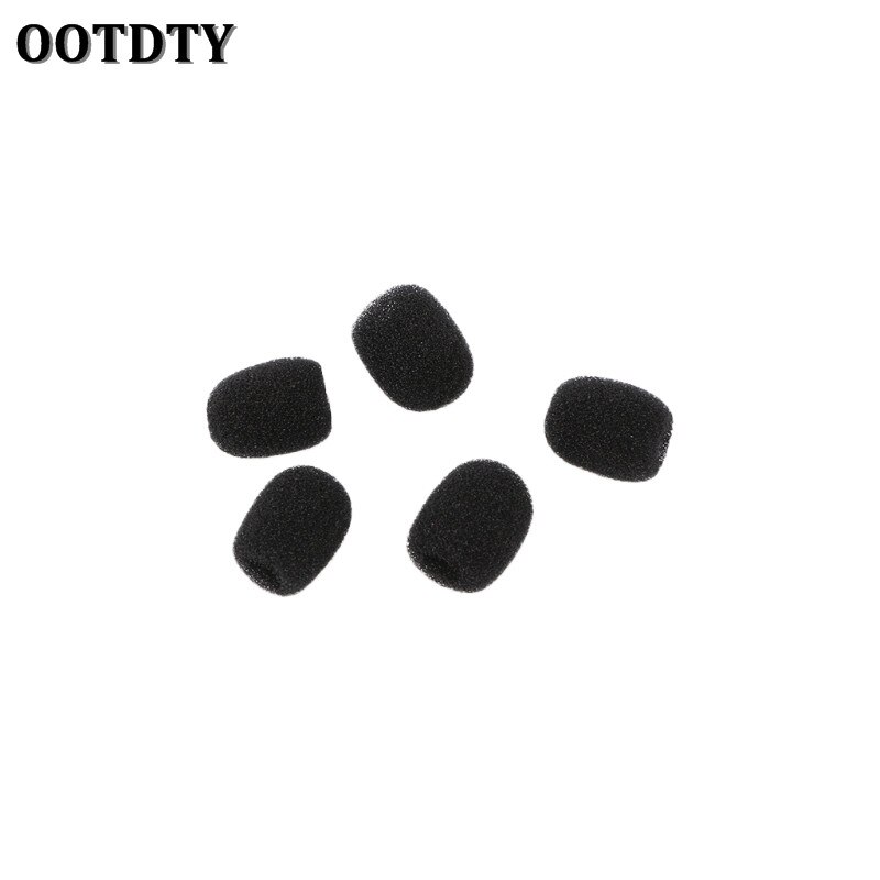 Ootdty 5x runde ball lavalier mikrofon skum frontrute svamp frontruter 6mm åpninger