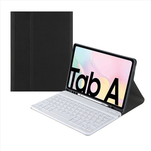 Schutzhülle für samsung galaxy tab  s6 lite 10.4 -p610 sm-p615  p610 p615 10.4 zoll-tablet mit bluetooth-tastatur: Schwarzes weißes quadrat