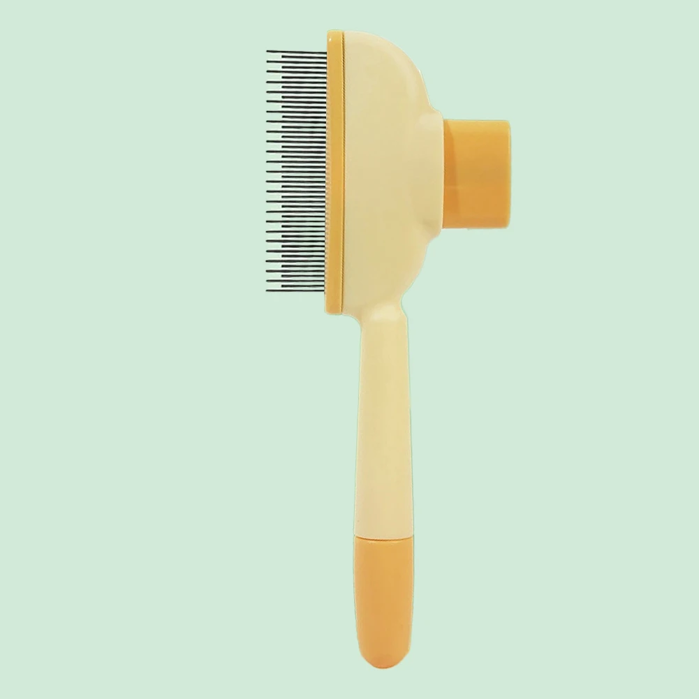 Sales Dog Cat Comb Hair Remover Rotating Pet Hair Brush Comb Dematting Tool for Matted Fur Pet Cat Supplies: Yellow
