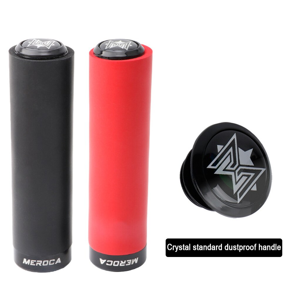 Meroca 1 Paar Fietsstuur Siliconen Antislip Mtb Racefiets Fietsen Handvat Lock Bar End Mountain Fiets Accessoires