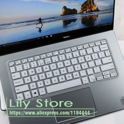 Silicone Keyboard Cover Protector For Dell Xps 13-9343 9350 9360 7347 7348 7352 7353 7359 13Wd 13Br/Bd Xps13 9343: white