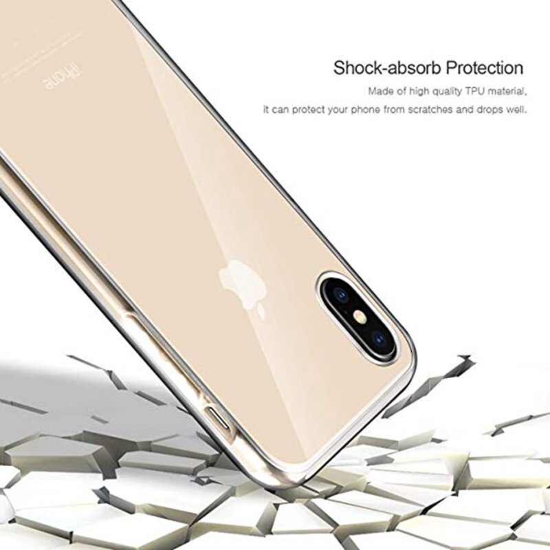 360 Full Body Protect wyczyść etui do iphone 7 8 6 6S Plus XR X iphone 11 Pro XS MAX 5 5S SE Dropproof miękkie silikonowe etui z tpu