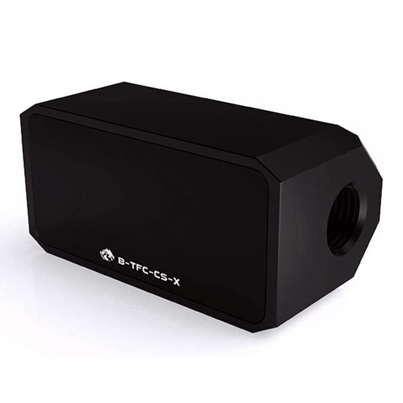 Bykski OLED Digital Display Water Temperature Meter / Water Flow Meter Water Cooler System Double G1/4 Inch Flow Sensor Fitting: Default Title